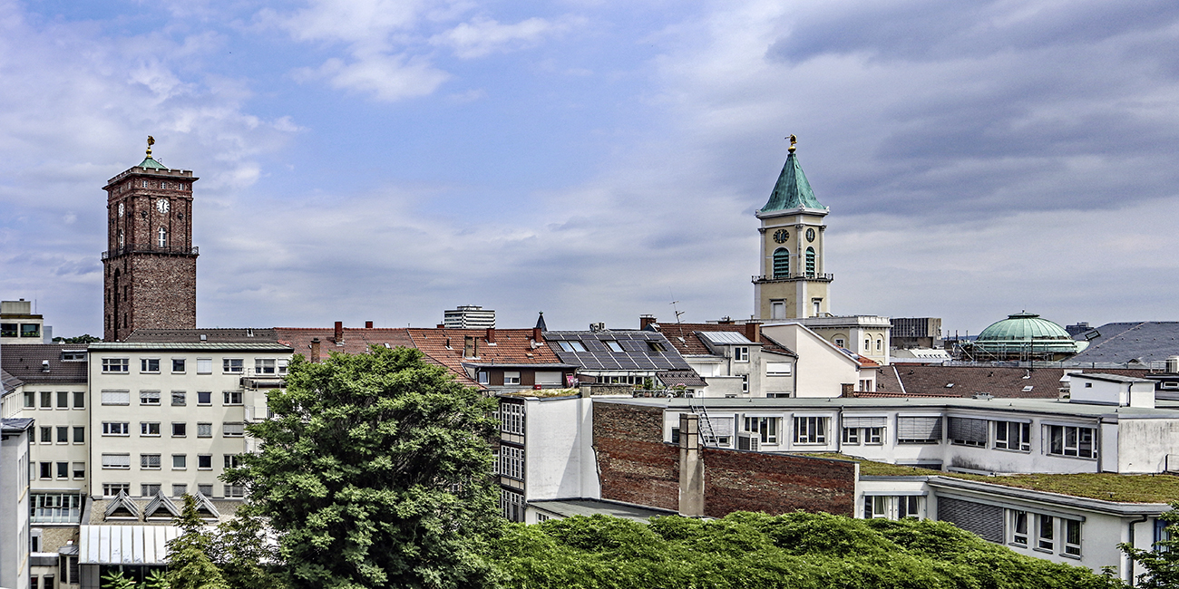Blick über Karlsruhe